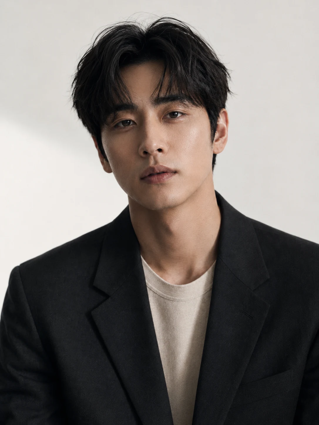 강현우 - 정면 표정 · 사색적