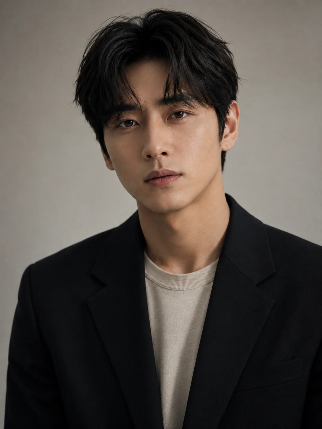 강현우 - 정면 표정 · 집중
